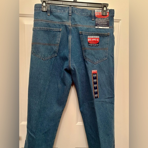 Rivet Supply Co Men’s Workwear Jeans 32x30 Relaxed Fit NWT Blue Denim - Picture 7 of 7